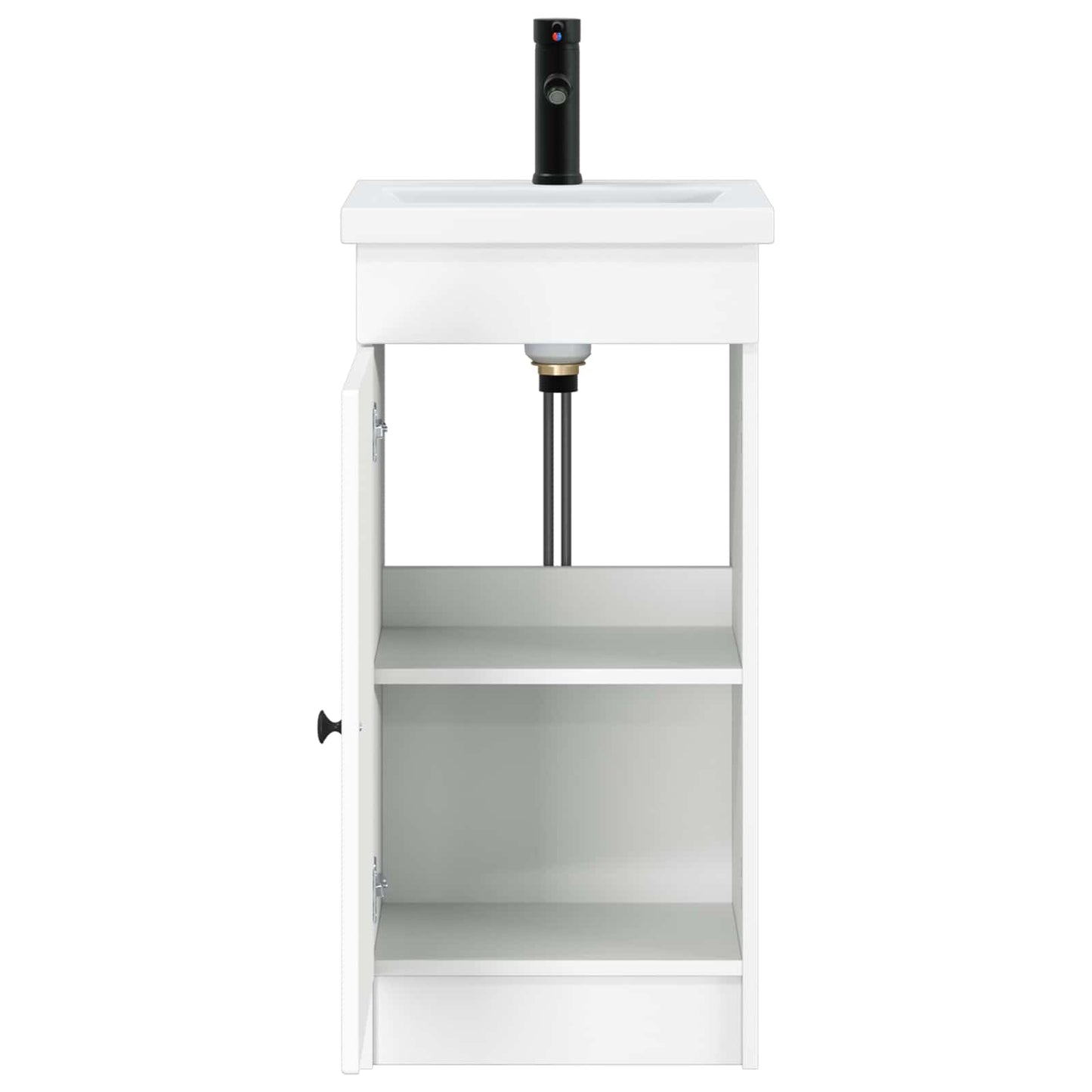 vidaXL Bathroom Vanity with Sink White 42 x 40 x 84.5 cm 4