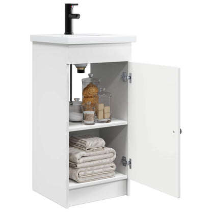 vidaXL Bathroom Vanity with Sink White 42 x 40 x 84.5 cm 3