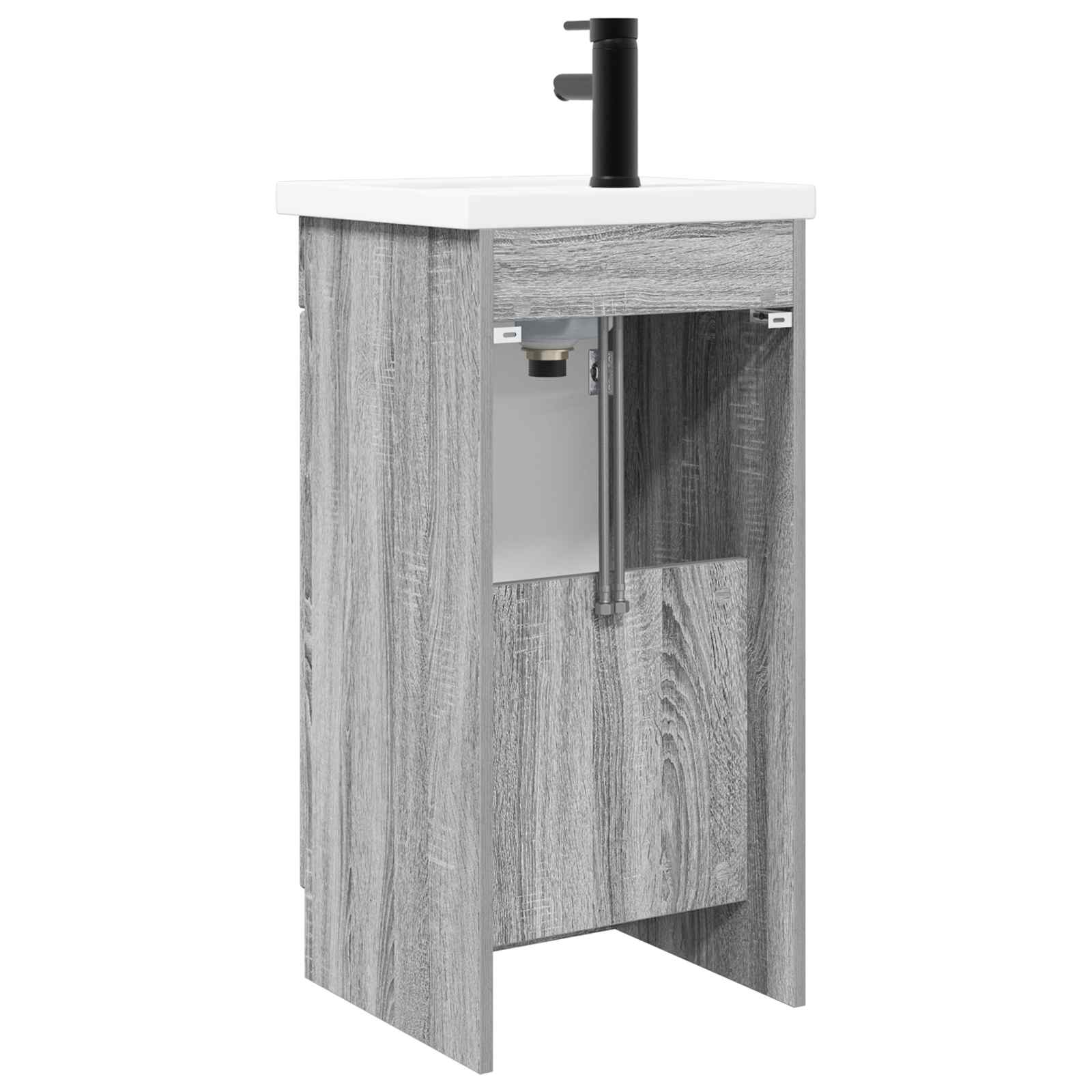 vidaXL Bathroom Vanity with Sink Grey Sonoma 42 x 40 x 84.5 cm 6