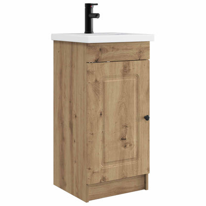 vidaXL Bathroom Vanity with Sink Artisan Oak 42 x 40 x 84.5 cm 2