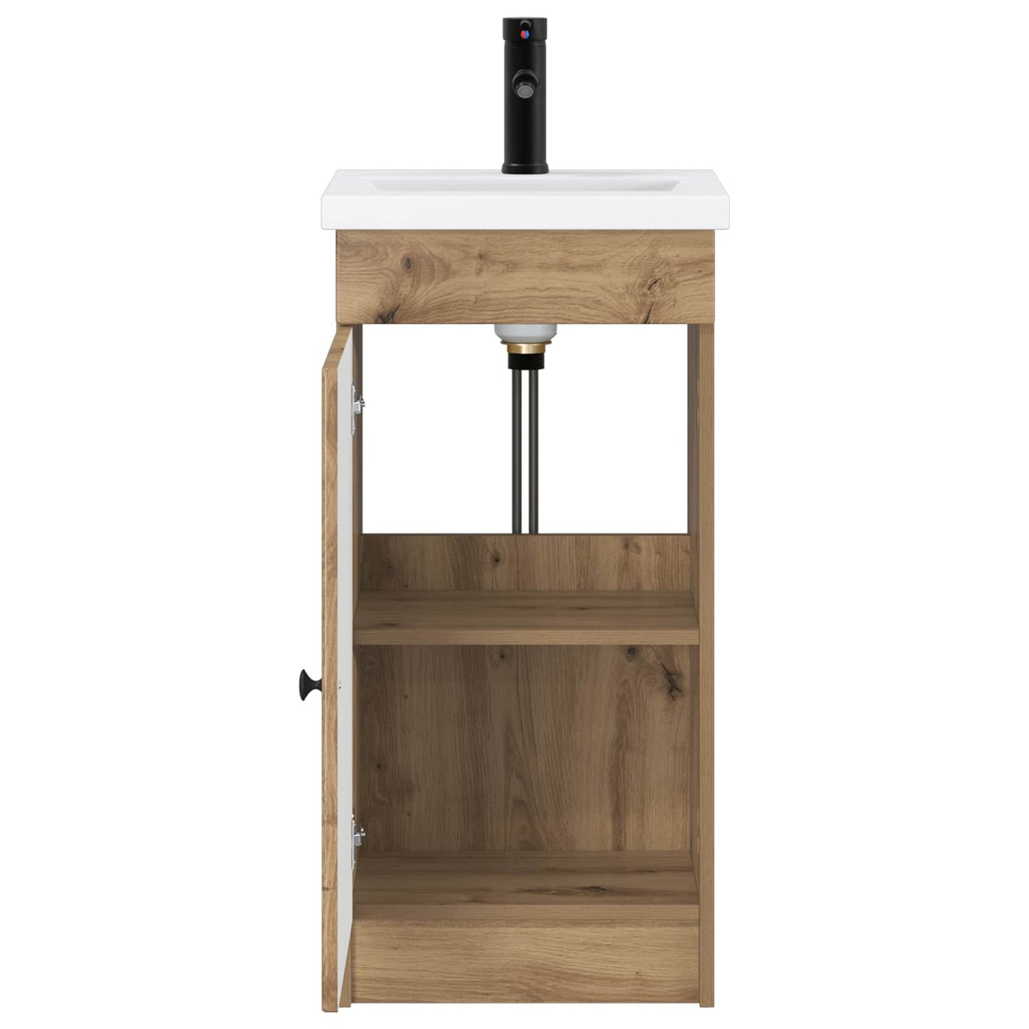 vidaXL Bathroom Vanity with Sink Artisan Oak 42 x 40 x 84.5 cm 4