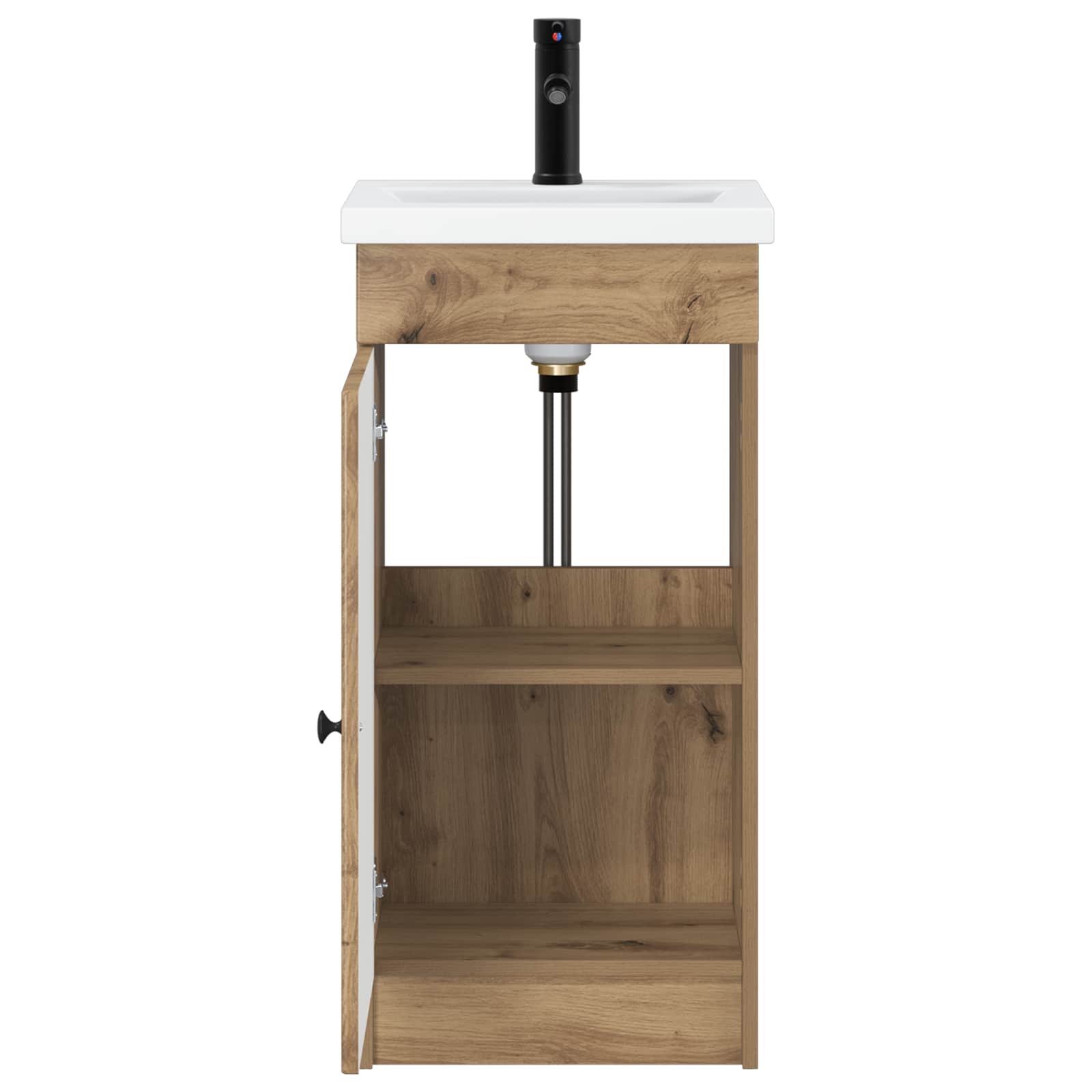 vidaXL Bathroom Vanity with Sink Artisan Oak 42 x 40 x 84.5 cm 4