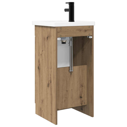vidaXL Bathroom Vanity with Sink Artisan Oak 42 x 40 x 84.5 cm 6