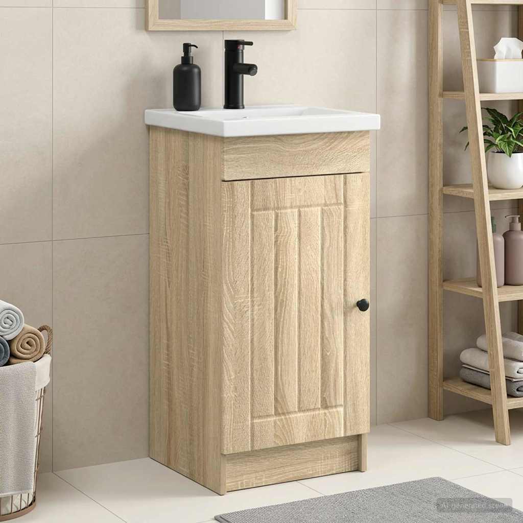vidaXL Bathroom Vanity with Sink 42 x 40 x 84.5 cm Depth 40 cm