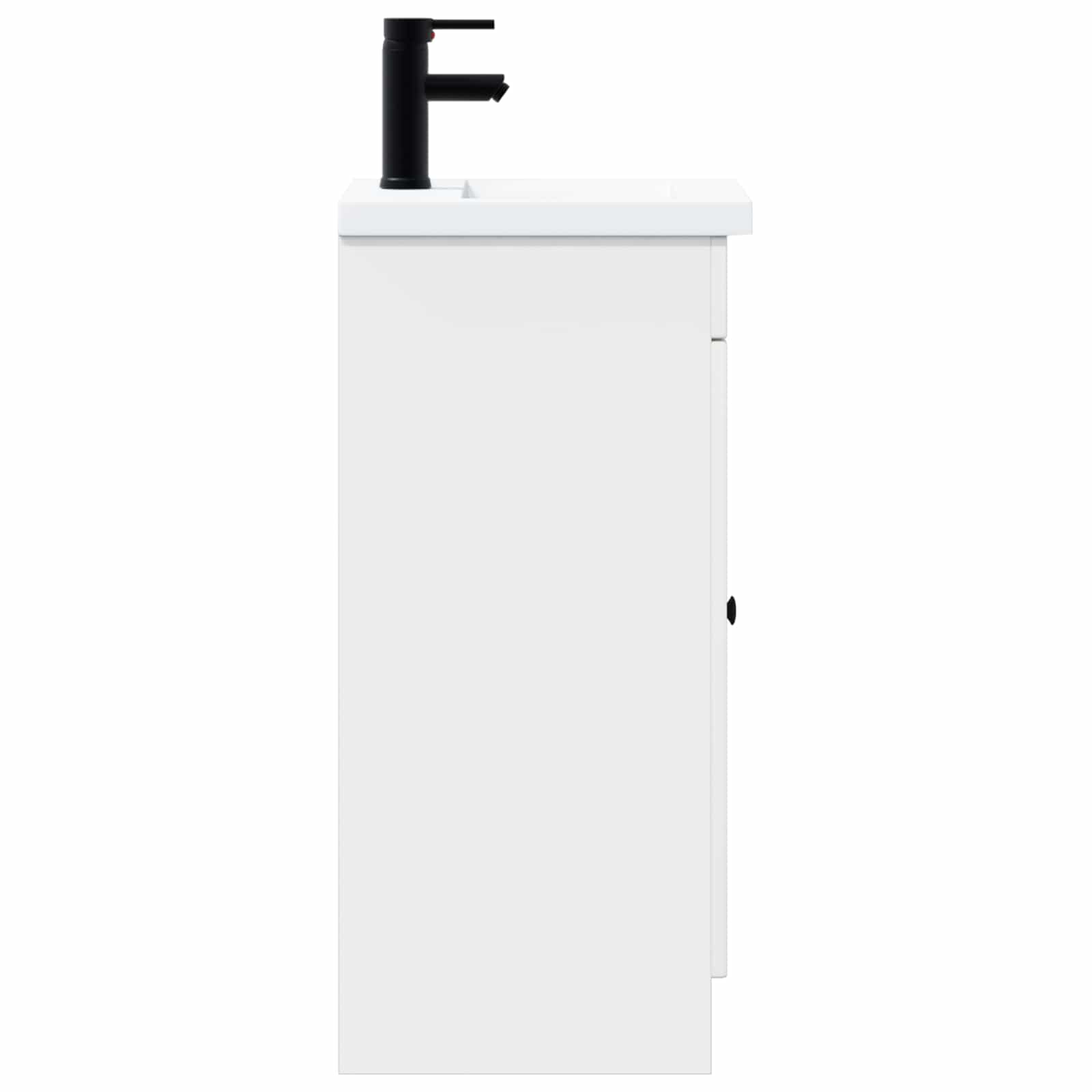 vidaXL Bathroom Vanity with Sink High Gloss White 42 x 40 x 84.5 cm 5