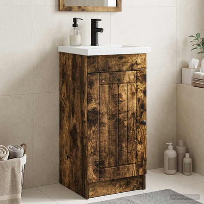 vidaXL Bathroom Vanity with Sink 42 x 40 x 84.5 cm Depth 40 cm