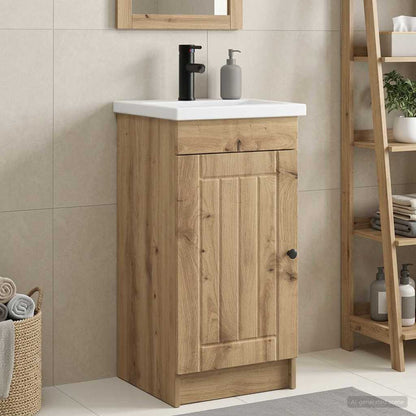 Bathroom Vanity with Sink 42 x 40 x 84.5 cm Depth 40 cm Artisan oak