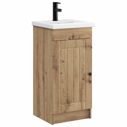 Bathroom Vanity with Sink 42 x 40 x 84.5 cm Depth 40 cm Artisan oak
