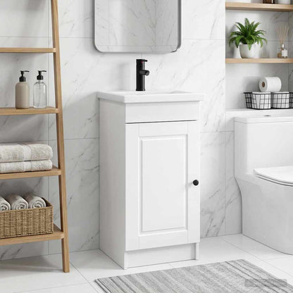 vidaXL Bathroom Vanity with Sink White 42 x 40 x 84.5 cm 1
