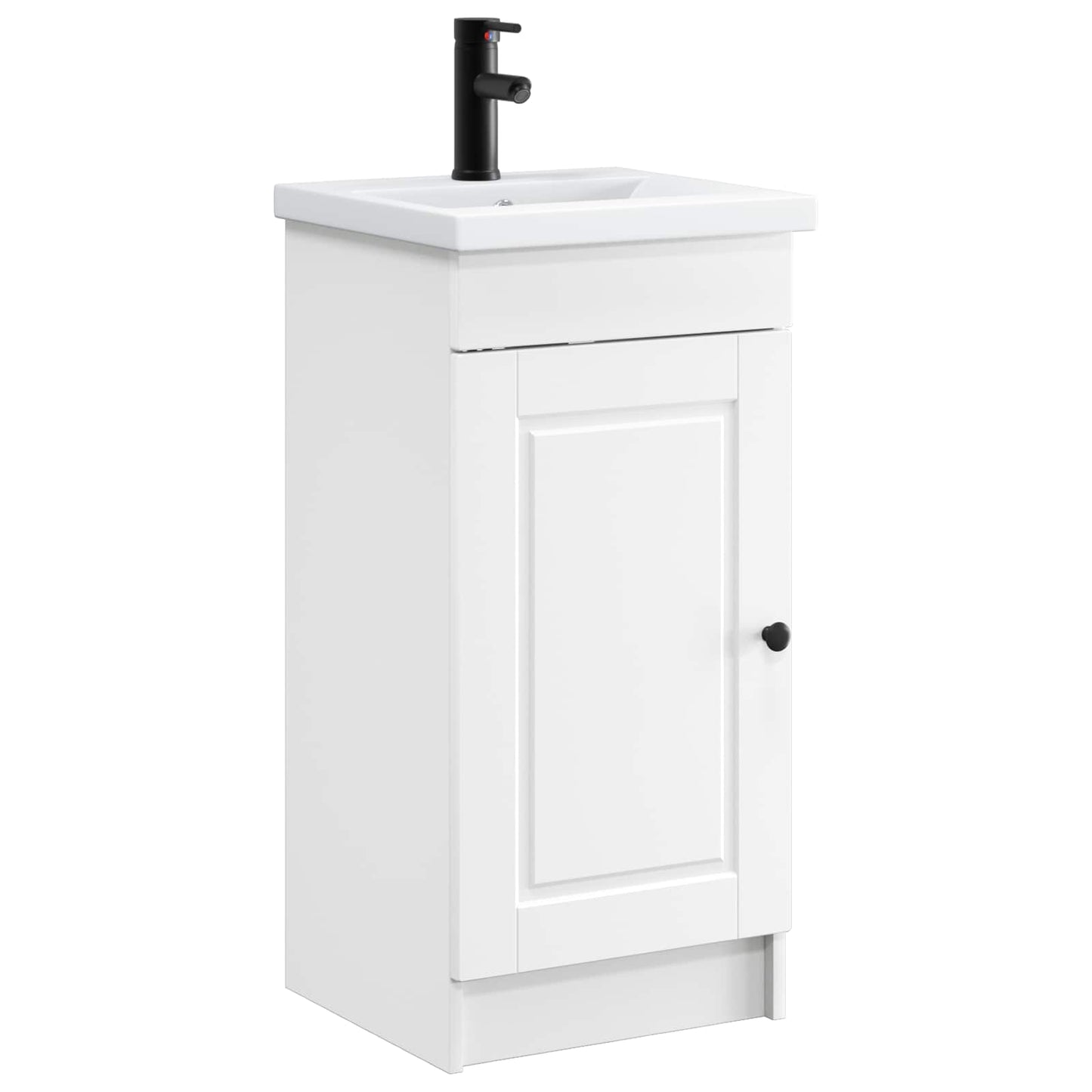 vidaXL Bathroom Vanity with Sink White 42 x 40 x 84.5 cm 2