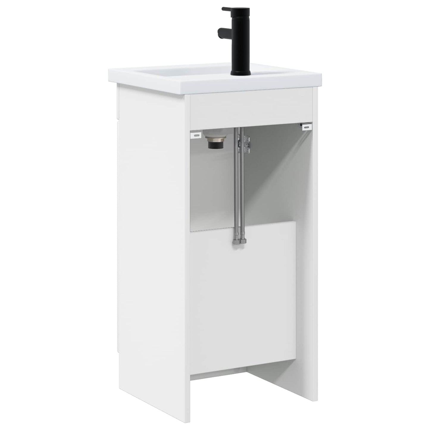 vidaXL Bathroom Vanity with Sink White 42 x 40 x 84.5 cm 6