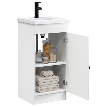 vidaXL Bathroom Vanity with Sink White 42 x 40 x 84.5 cm 3