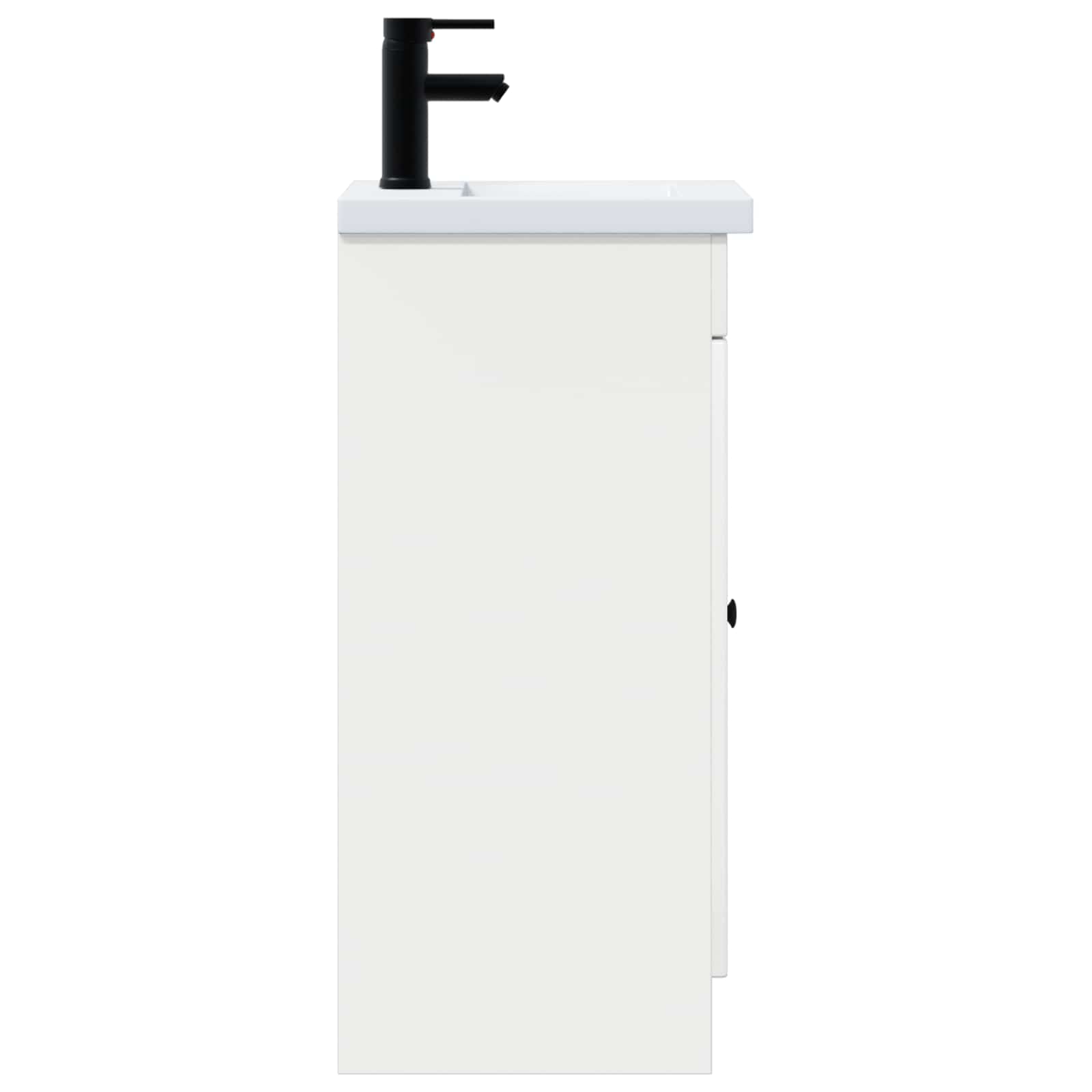 vidaXL Bathroom Vanity with Sink High Gloss White 42 x 40 x 84.5 cm 5