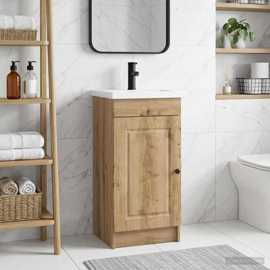 Bathroom Vanity with Sink 42 x 40 x 84.5 cm Depth 40 cm Artisan oak
