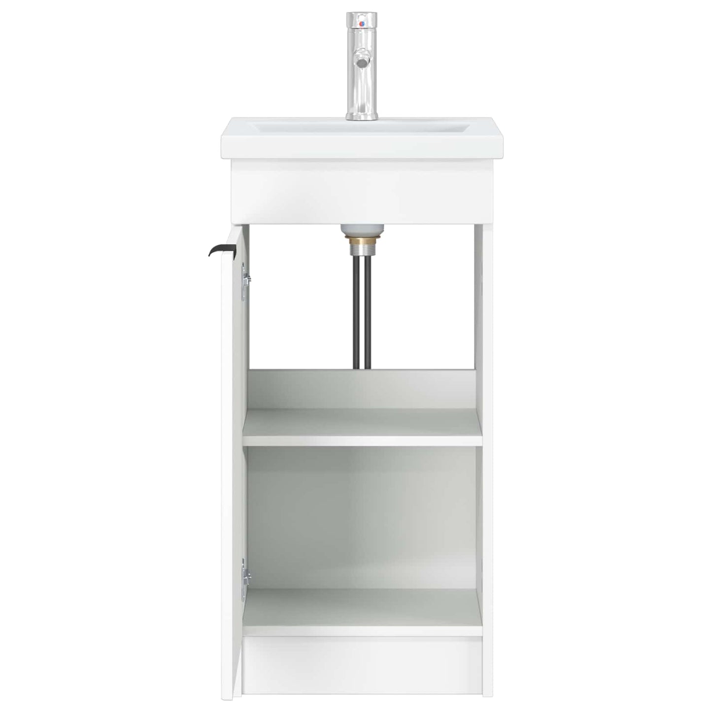 vidaXL Bathroom Vanity with Sink White 42 x 40 x 84.5 cm 4