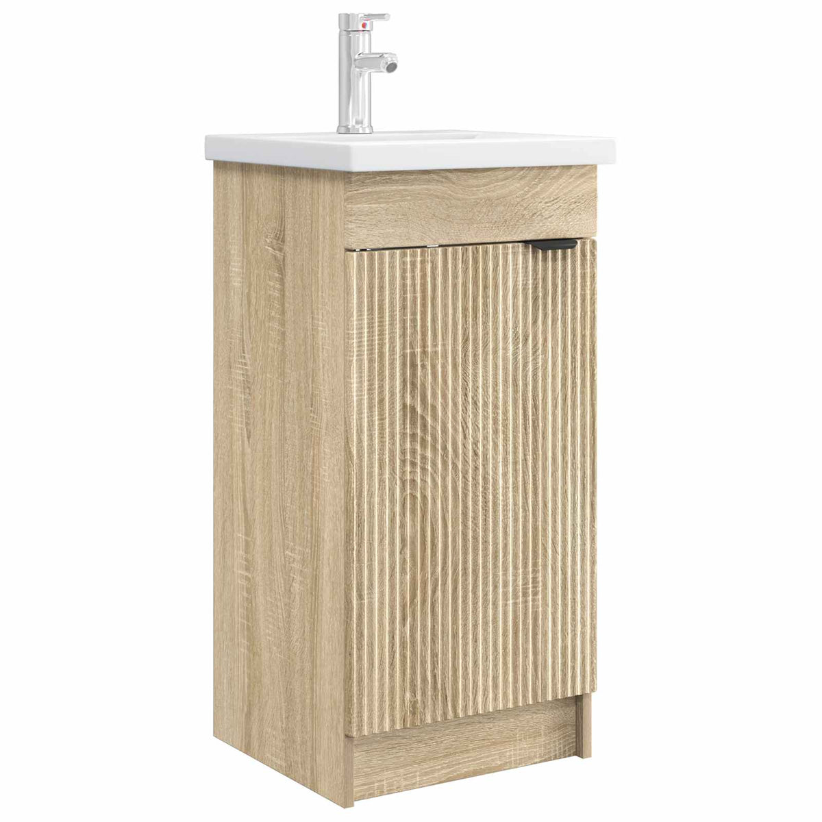 vidaXL Bathroom Vanity with Sink Sonoma Oak 42 x 40 x 84.5 cm 2