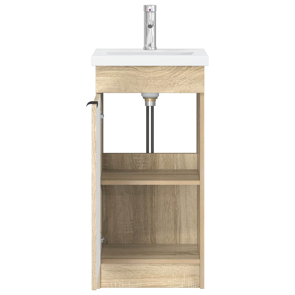 vidaXL Bathroom Vanity with Sink Sonoma Oak 42 x 40 x 84.5 cm 4
