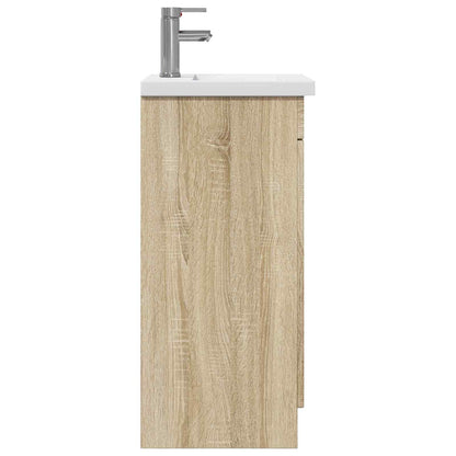 vidaXL Bathroom Vanity with Sink Sonoma Oak 42 x 40 x 84.5 cm 5