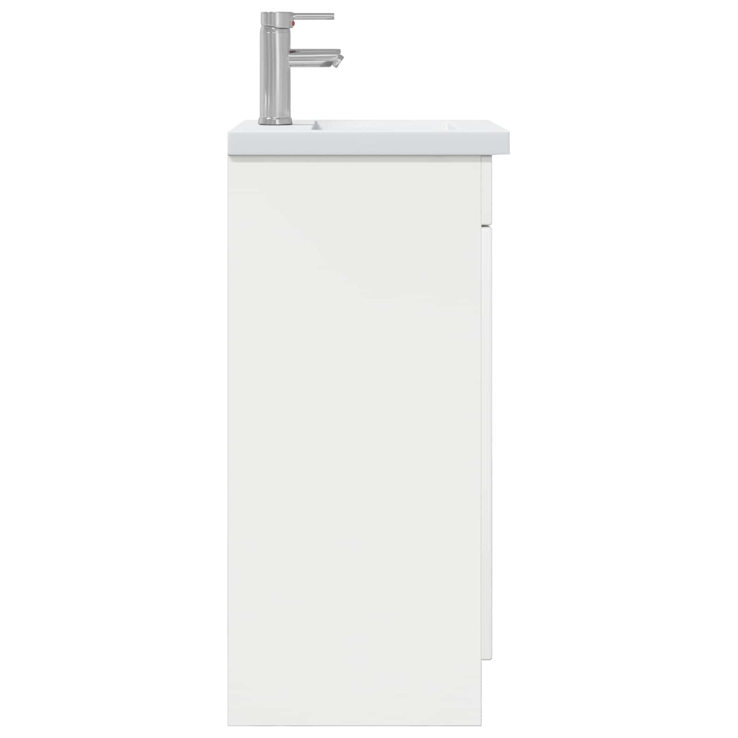 vidaXL Bathroom Vanity with Sink High Gloss White 42 x 40 x 84.5 cm 5