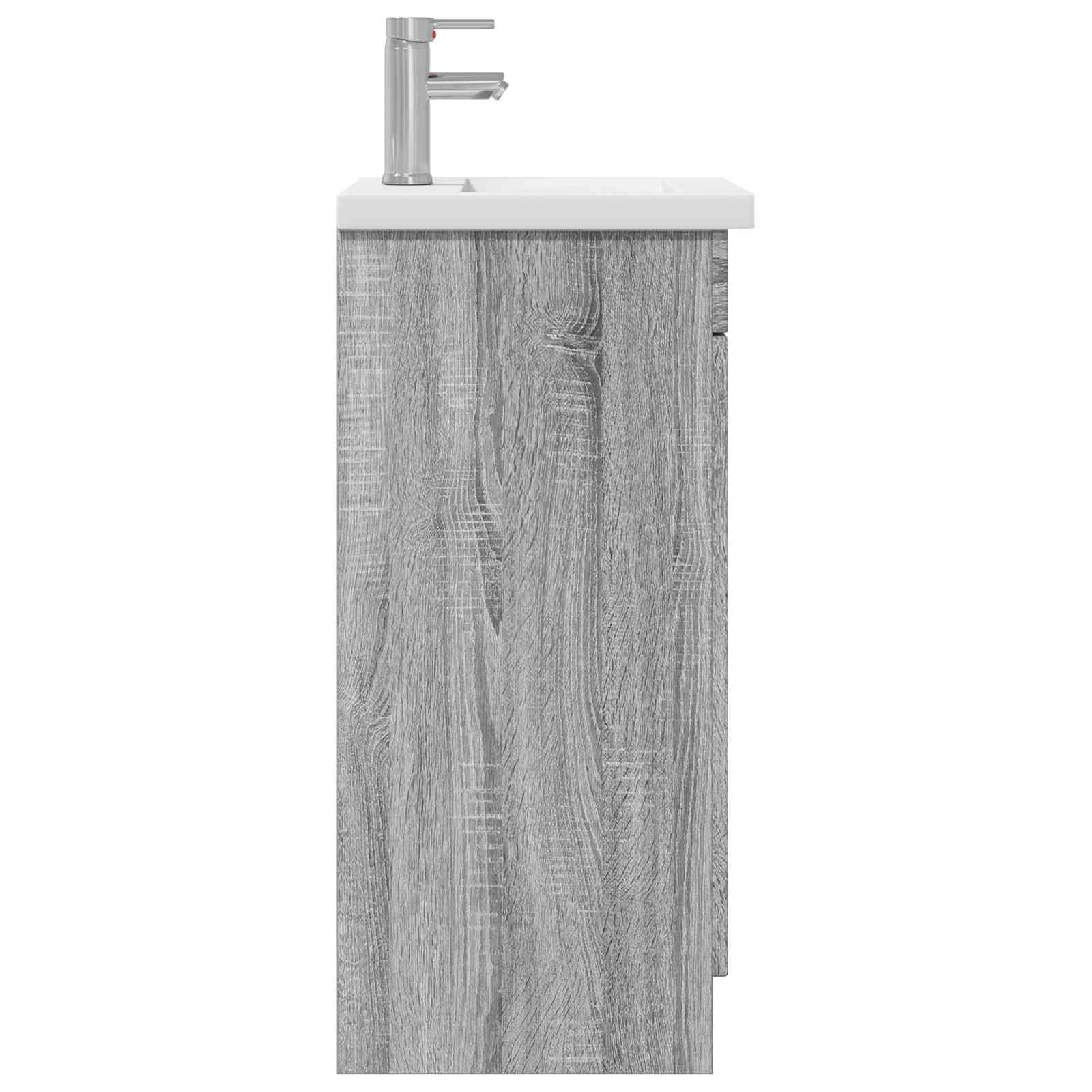 vidaXL Bathroom Vanity with Sink Grey Sonoma 42 x 40 x 84.5 cm 5