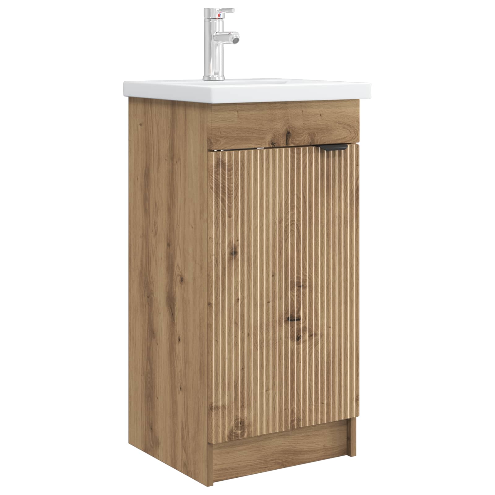 vidaXL Bathroom Vanity with Sink Artisan Oak 42 x 40 x 84.5 cm 2