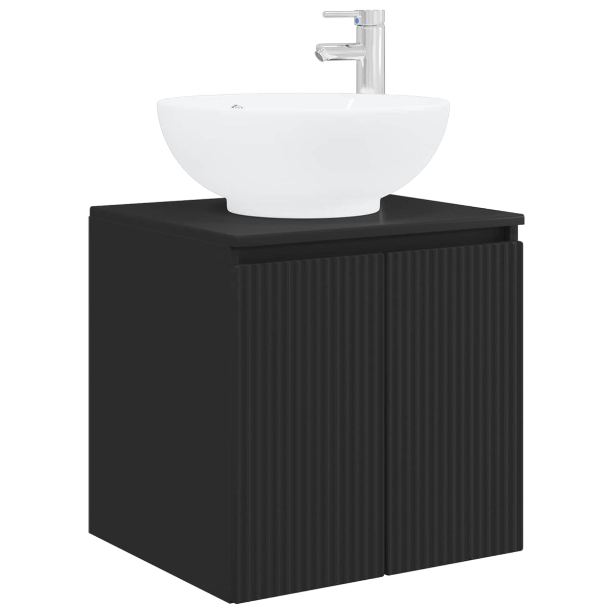 Wall-mounted Bathroom Sink Cabinet Black