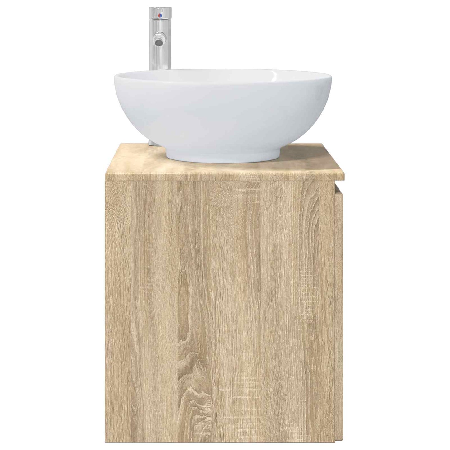vidaXL Wall-Mounted Sink Vanity Sonoma Oak 49.5 x 44.5 x 65 cm 4