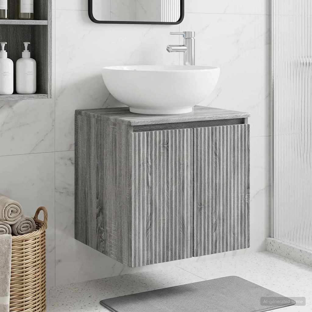 vidaXL Wall-mounted Bathroom Sink Cabinet