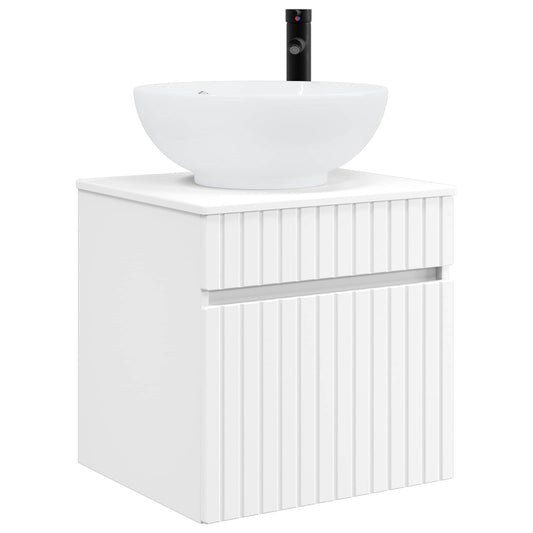 vidaXL Wall-mounted Sink Vanity White 49 x 44.5 x 66.5 cm 2