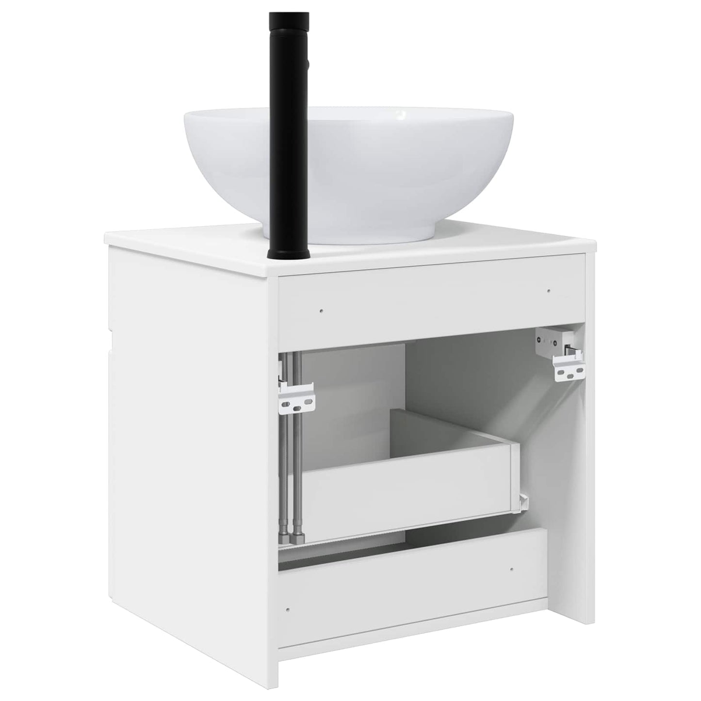 vidaXL Wall-mounted Sink Vanity White 49 x 44.5 x 66.5 cm 4