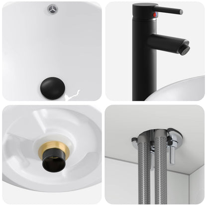 vidaXL Wall-mounted Sink Vanity High Gloss White 49 x 44.5 x 66.5 cm 6
