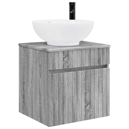 vidaXL Wall-mounted Sink Vanity Grey Sonoma 49 x 44.5 x 66.5 cm 2