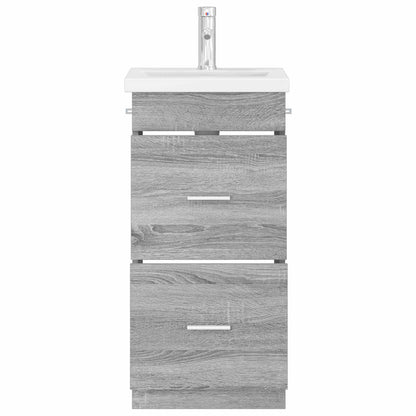 vidaXL Bathroom Vanity with Sink Grey Sonoma 42 x 40 x 84.5 cm 3