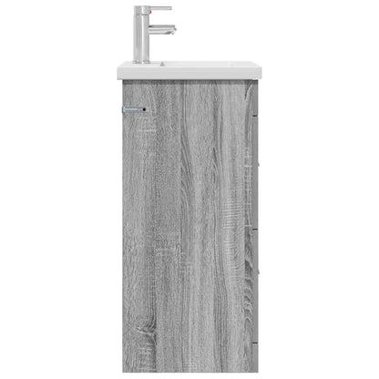 vidaXL Bathroom Vanity with Sink Grey Sonoma 42 x 40 x 84.5 cm 4