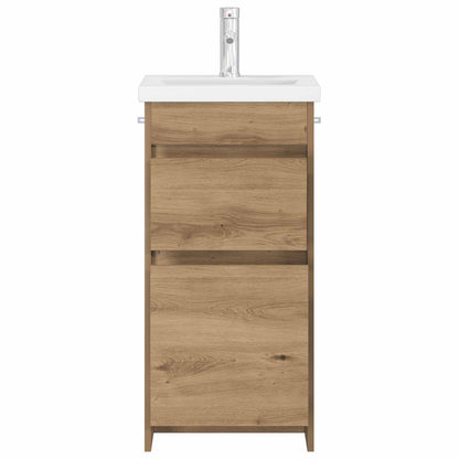 vidaXL Bathroom Vanity with Sink Artisan Oak 42 x 40 x 84.5 cm 3