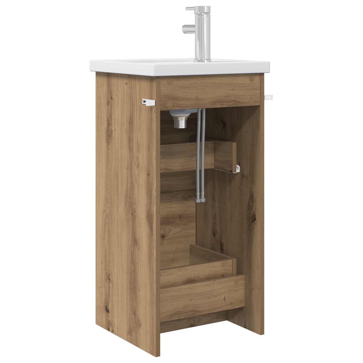 vidaXL Bathroom Vanity with Sink Artisan Oak 42 x 40 x 84.5 cm 5