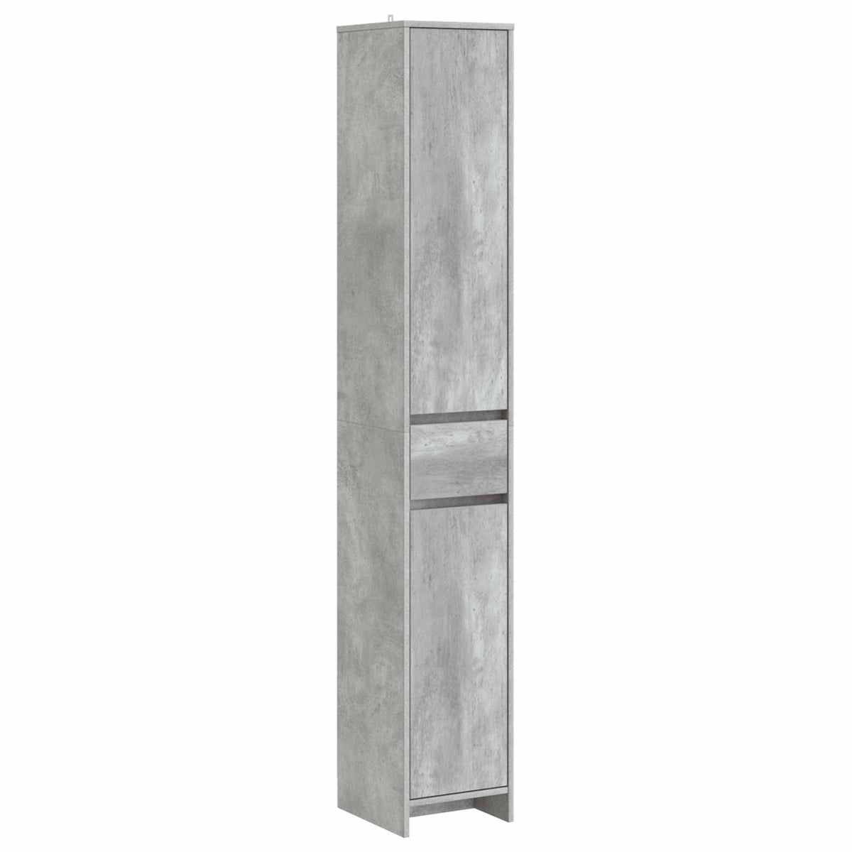 Bathroom Cabinet 30 x 33 x 190 cm Engineered Wood Concrete grey