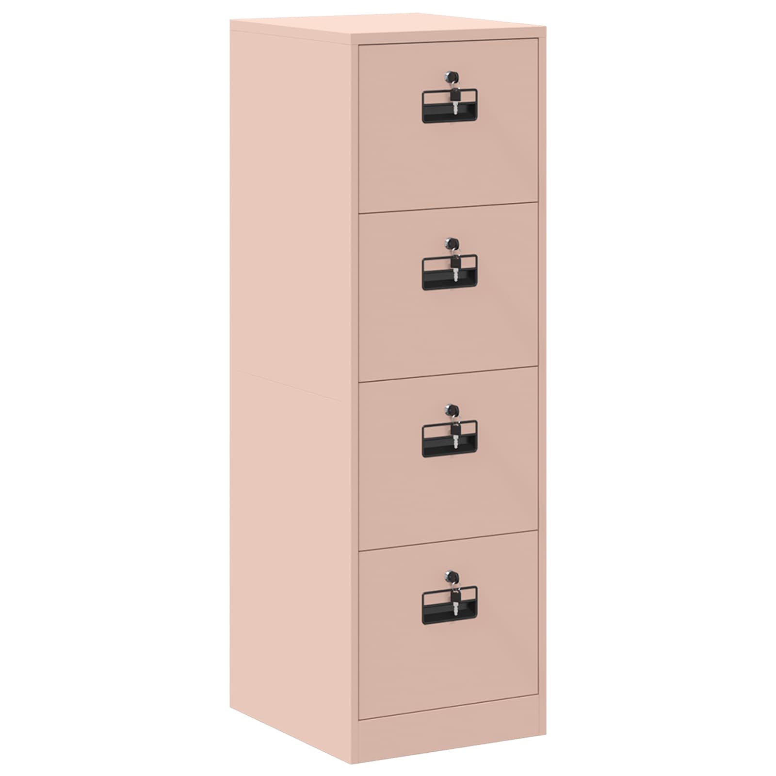 vidaXL File Cabinet Geometric Pink 44 x 50 x 139 cm Cold-Rolled Steel 2