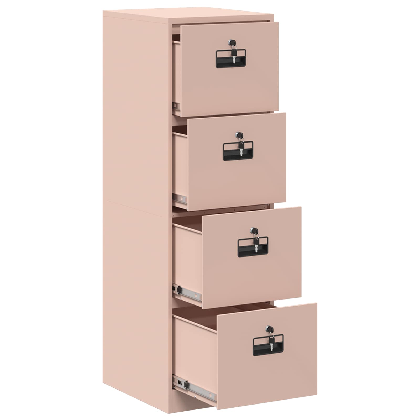 vidaXL File Cabinet Geometric Pink 44 x 50 x 139 cm Cold-Rolled Steel 6