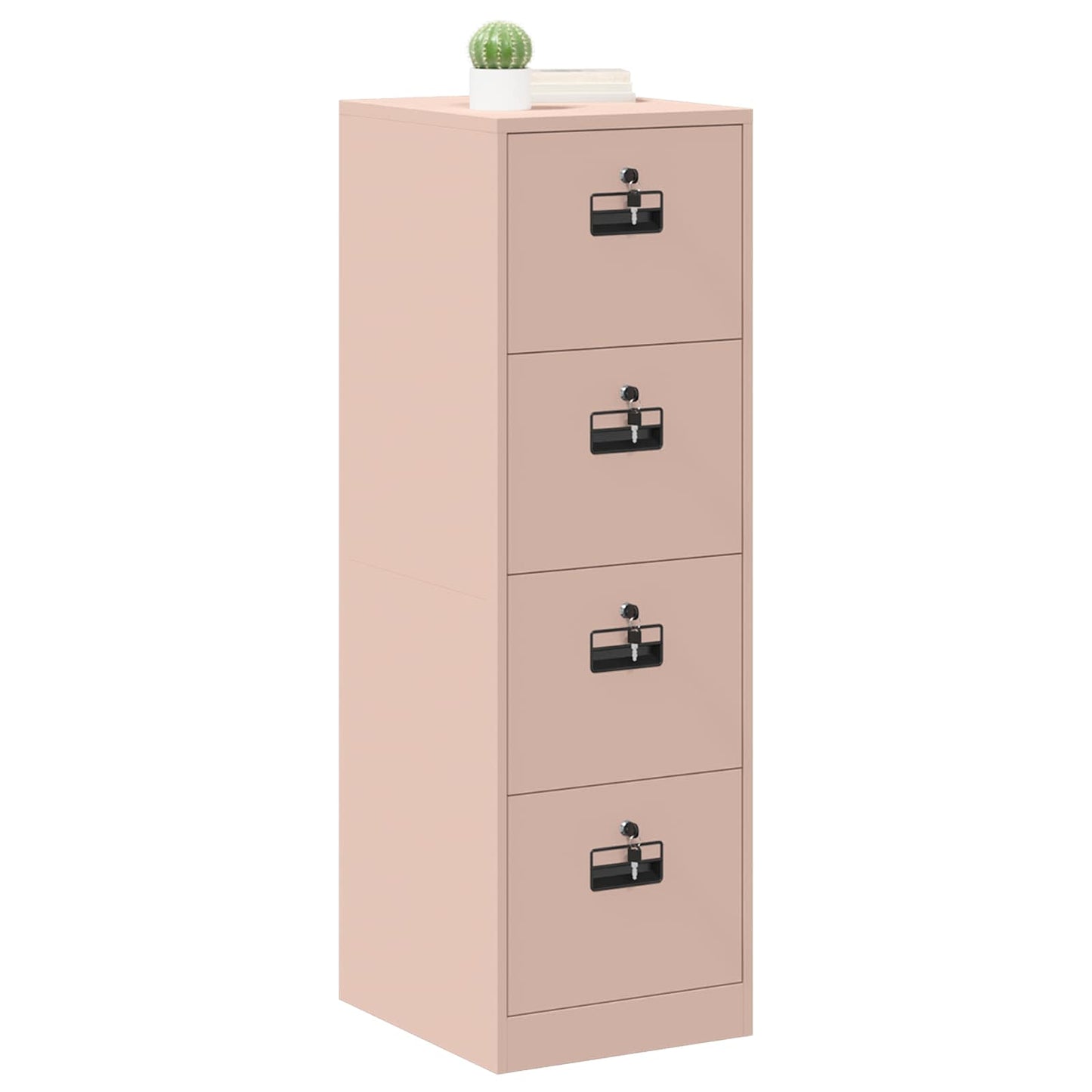 vidaXL File Cabinet Geometric Pink 44 x 50 x 139 cm Cold-Rolled Steel 3