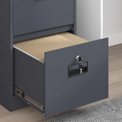 vidaXL File Cabinet Anthracite 44 x 50 x 139 cm Cold-Rolled Steel 5
