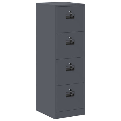 vidaXL File Cabinet Anthracite 44 x 50 x 139 cm Cold-Rolled Steel 2