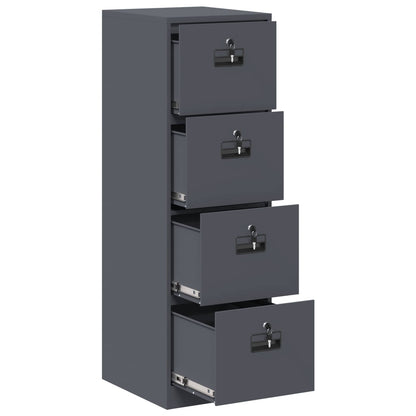 vidaXL File Cabinet Anthracite 44 x 50 x 139 cm Cold-Rolled Steel 6