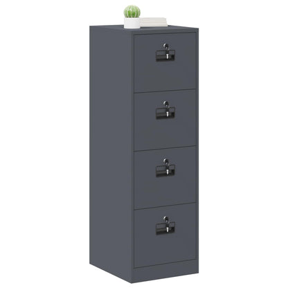 vidaXL File Cabinet Anthracite 44 x 50 x 139 cm Cold-Rolled Steel 3