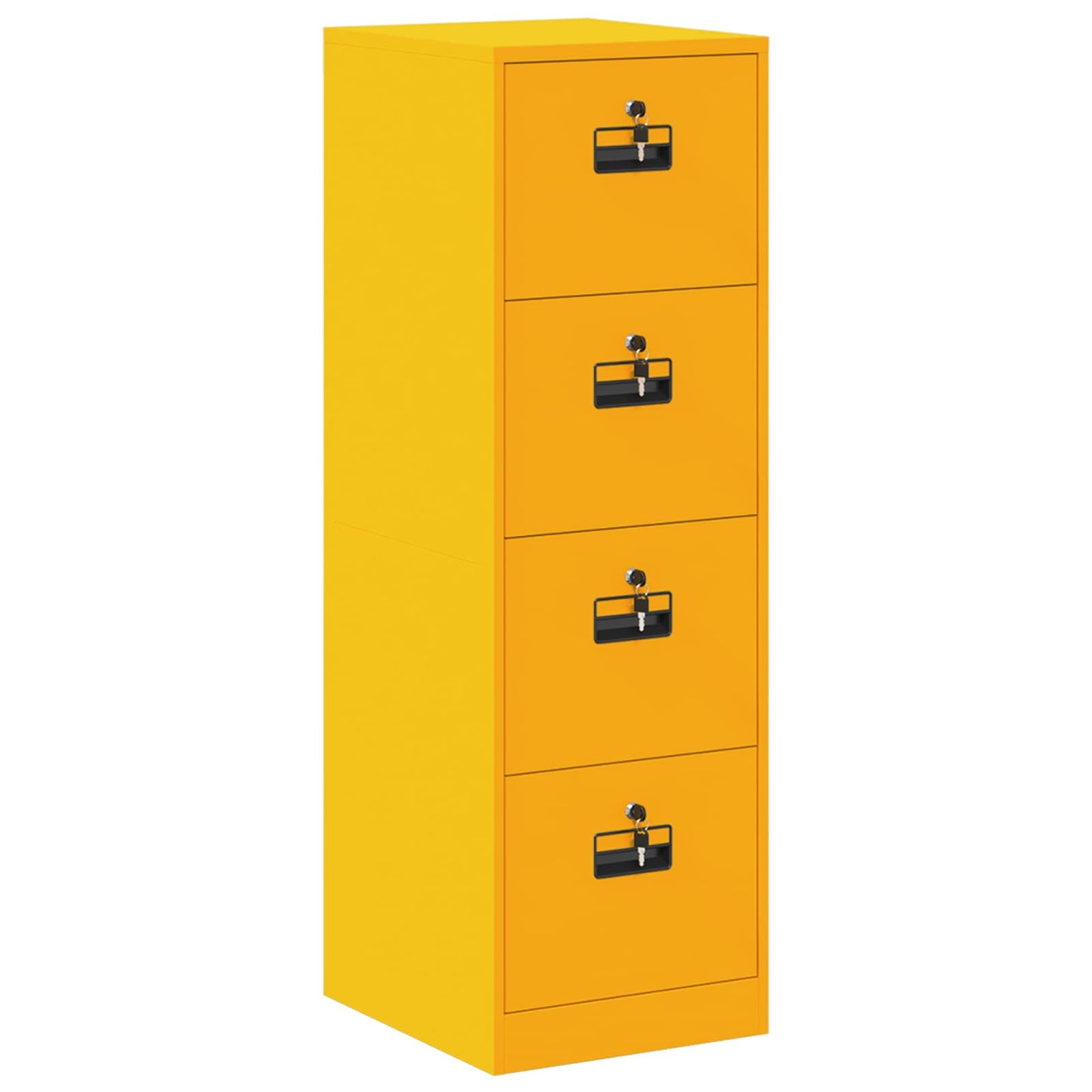 vidaXL File Cabinet Mustard Yellow 44 x 50 x 139 cm Cold-Rolled Steel 2