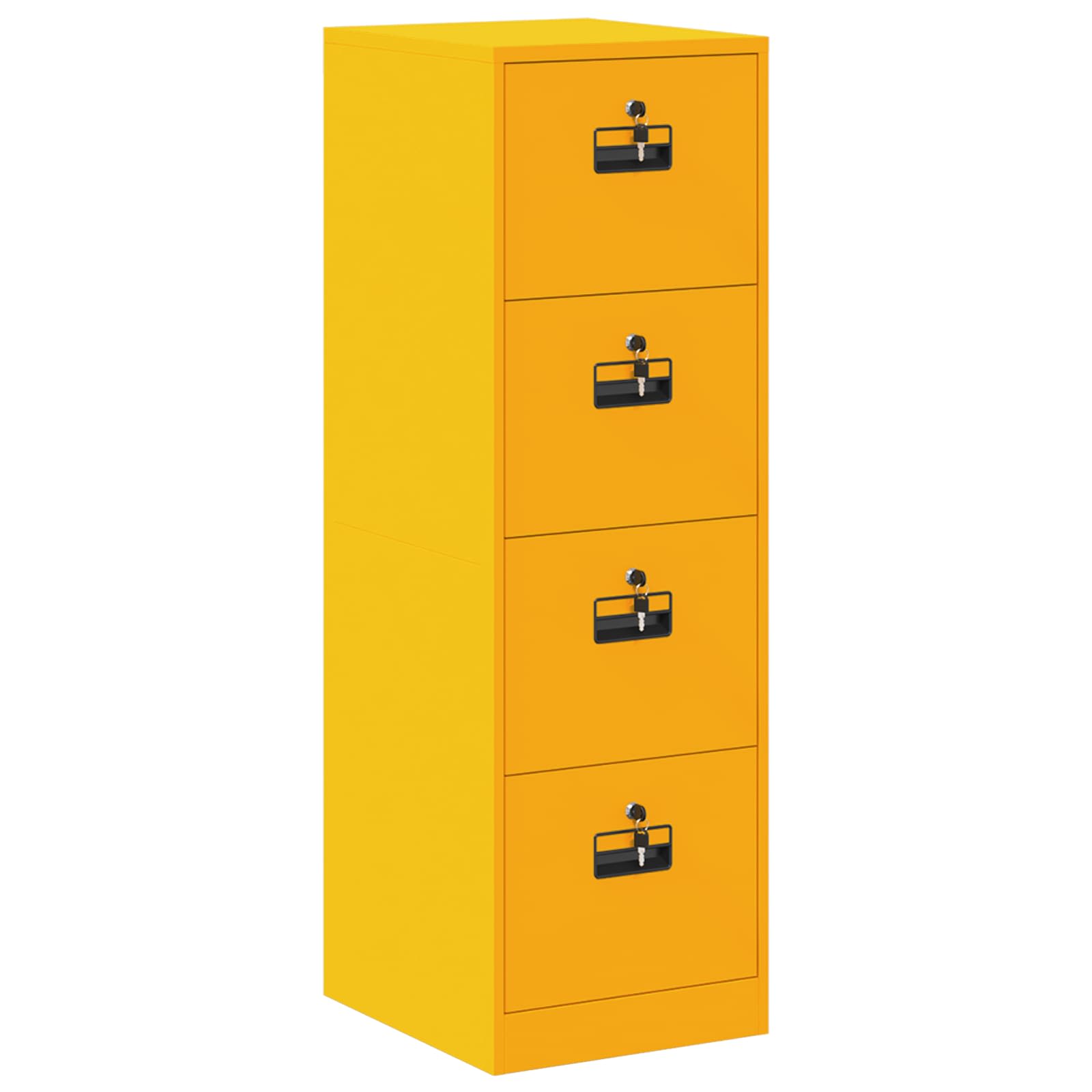 vidaXL File Cabinet Mustard Yellow 44 x 50 x 139 cm Cold-Rolled Steel 2