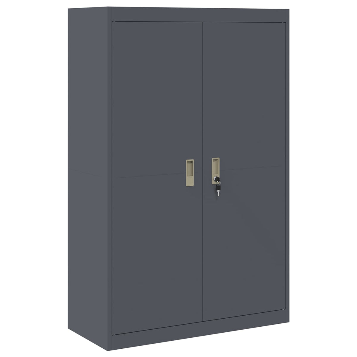 Storage Cabinet Steel Width 90 cm Anthracite 140 cm