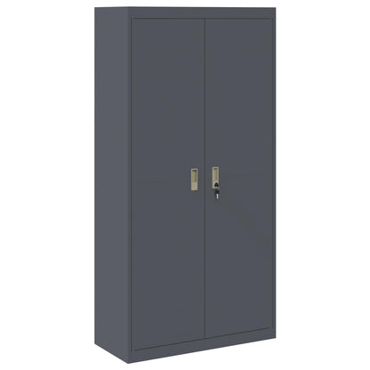 vidaXL Storage Cabinet Anthracite 90 x 40 x 180 cm Steel 2