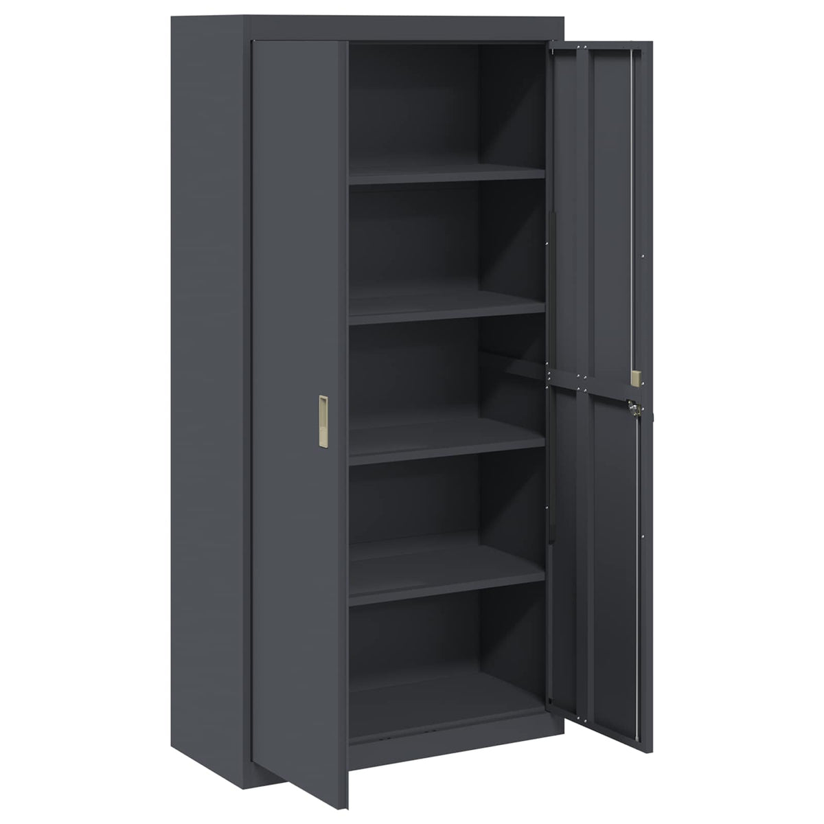 vidaXL Storage Cabinet Anthracite 90 x 40 x 180 cm Steel 5