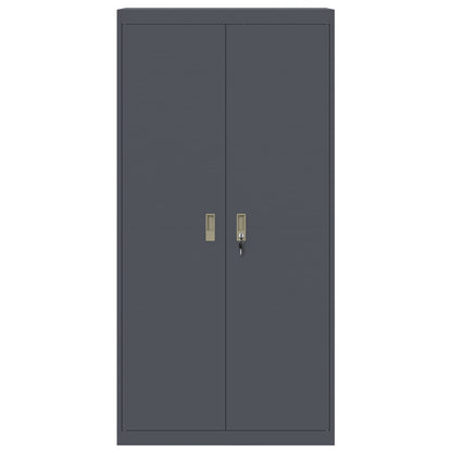 vidaXL Storage Cabinet Anthracite 90 x 40 x 180 cm Steel 6